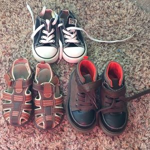 2 carter's shoes & converse